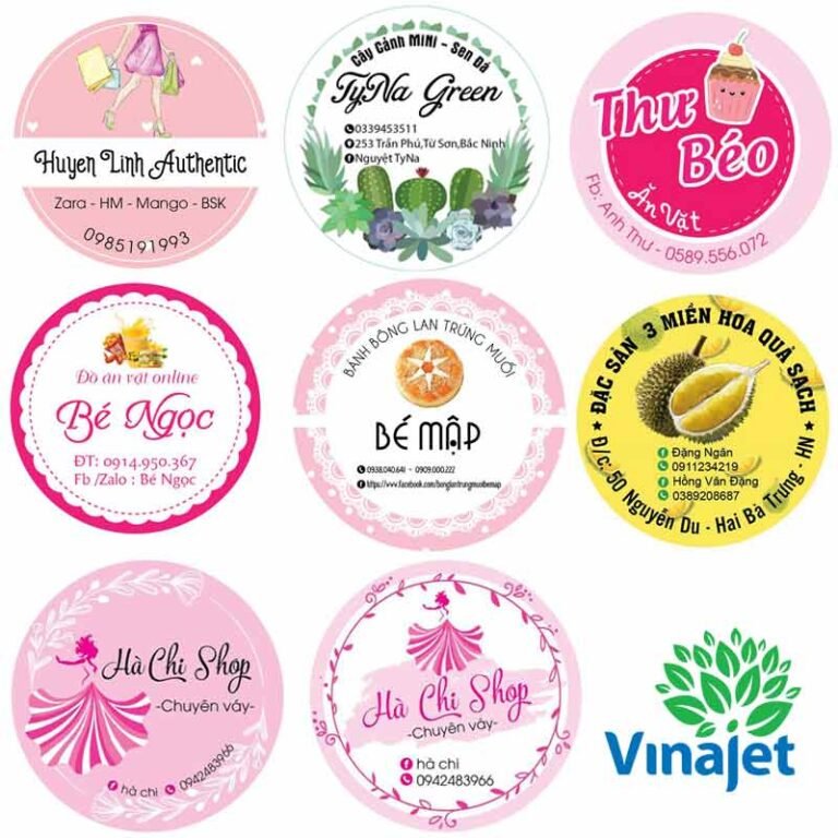 In tem nhãn dán - In nhãn decal giấy, in nhãn decal giấy số lượng ít