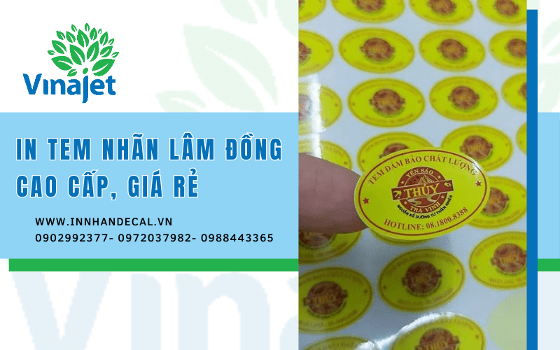 Tem nhãn được in trên nhiều loại chất liệu khác nhau