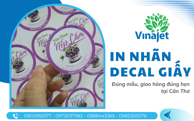 in nhãn decal giấy Cần Thơ