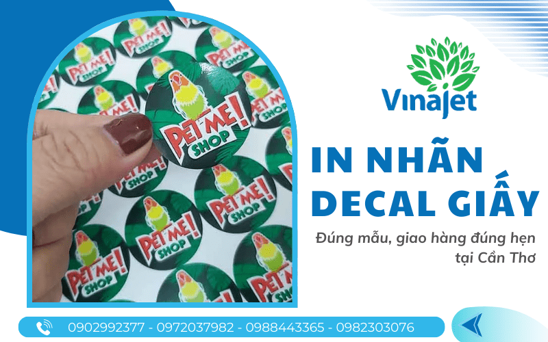 in nhãn decal giấy Cần Thơ