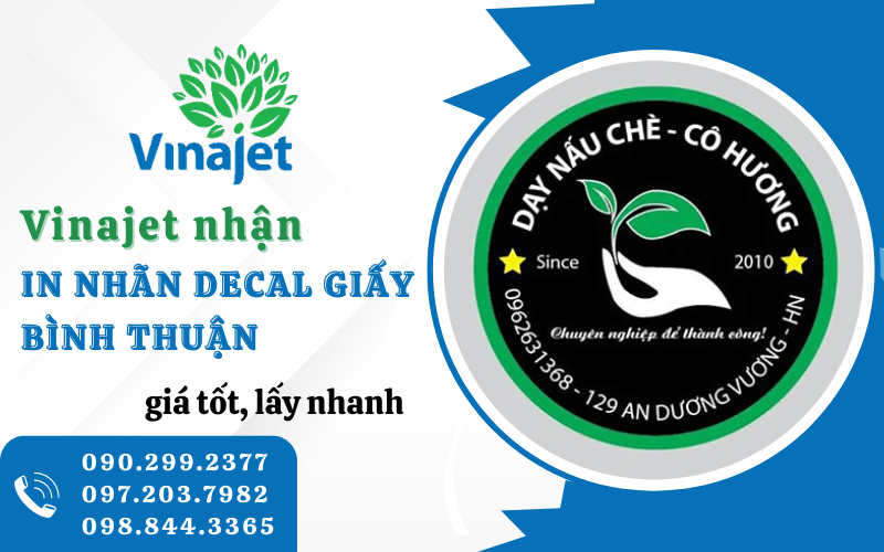 in nhãn decal giấy Bình Thuận