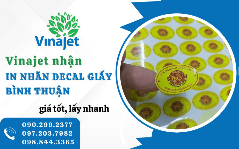 in nhãn decal giấy Bình Thuận