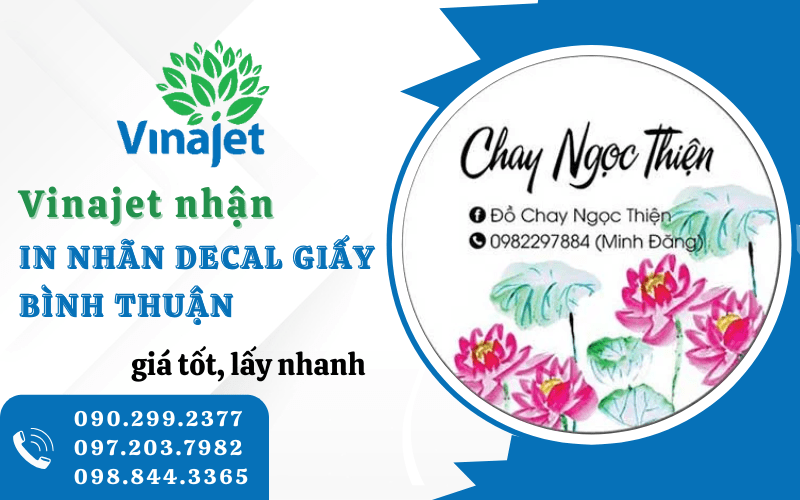 in nhãn decal giấy Bình Thuận