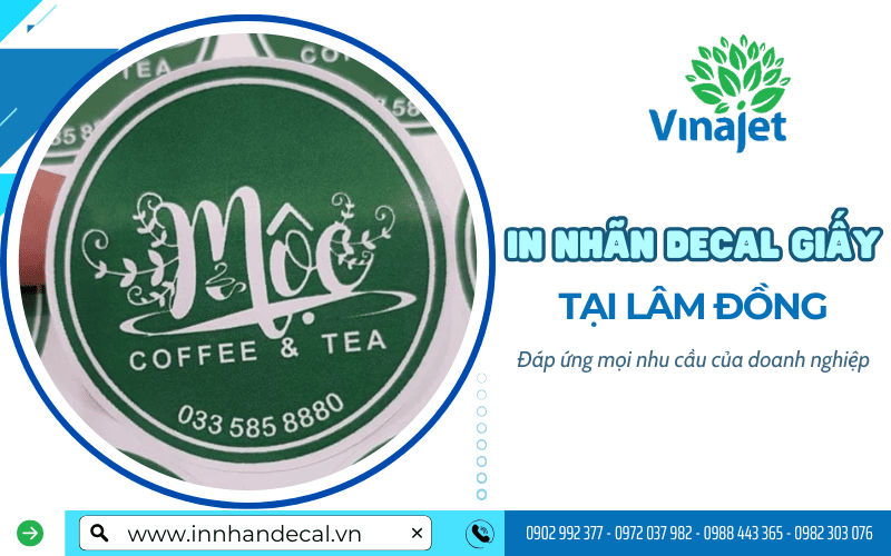 in nhãn decal giấy Lâm Đồng