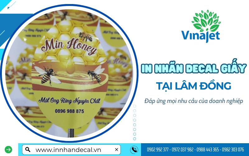 in nhãn decal giấy Lâm Đồng