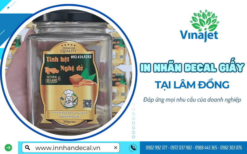 in nhãn decal giấy Lâm Đồng