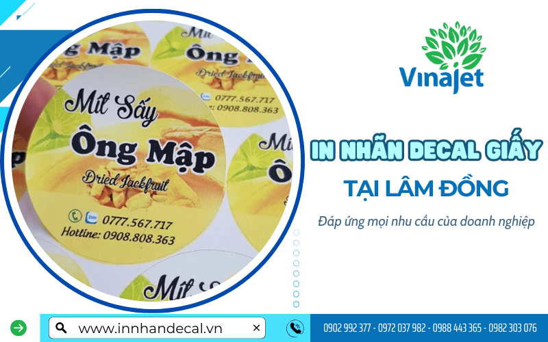 in nhãn decal giấy Lâm Đồng