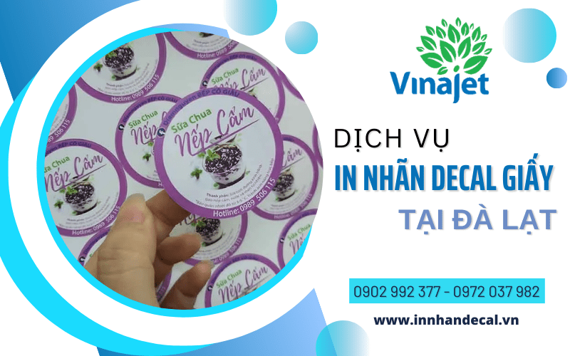 in nhãn decal giấy Đà Lạt