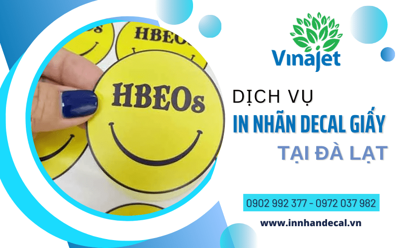 in nhãn decal giấy Đà Lạt