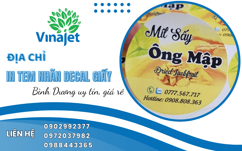 in tem nhãn decal giấy Bình Dương