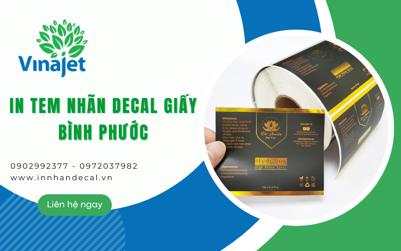 in tem nhãn decal giấy Bình Phước