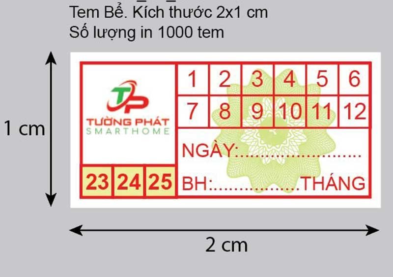 thiet ke tem bao hanh