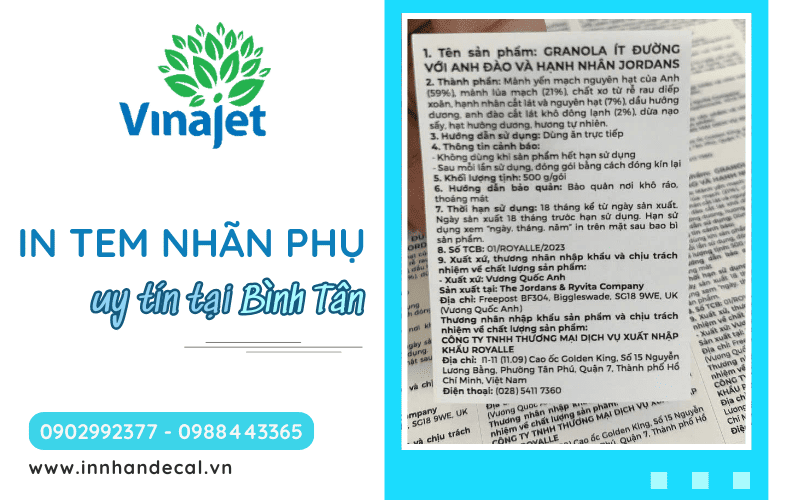 in tem nhãn phụ Bình Tân